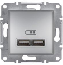 USB розетка, алюминий, EPH2700261 Schneider Electric Asfora