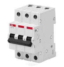 Автоматический выключатель 63А, 3 полюса, уставка C, ABB BMS413C63