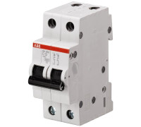 Автоматический выключатель 6А, 2 полюса, уставка C, ABB SH202-C6