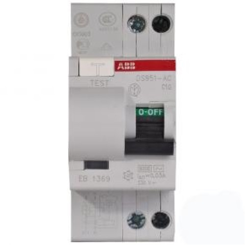 Дифавтомат 32А, 30мА, уставка C, ABB DS951AC-C32/0,03A