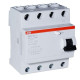 УЗО 63А, 30мА, 4 полюса, тип АС, ABB FH204AC-63/0,03