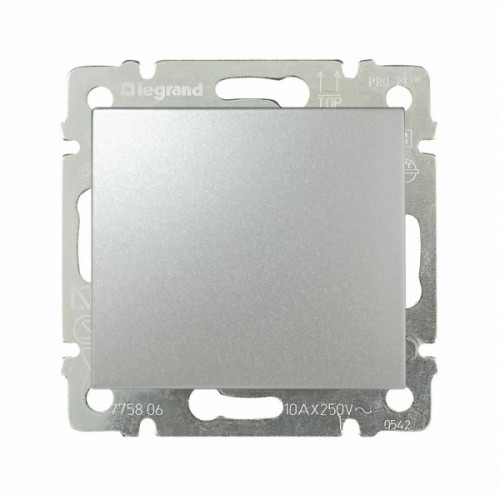 Выключатель, алюминий, Legrand 770101 Valena