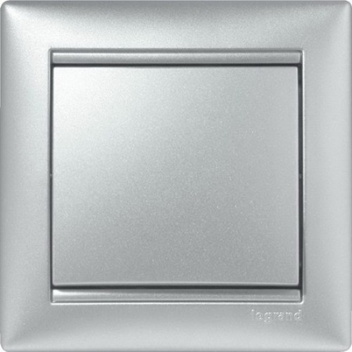 Выключатель, алюминий, Legrand 770101 Valena
