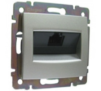 Розетка компьютерная RJ45, алюминий, Legrand 770230 Valena