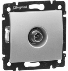 Розетка телевизионная, алюминий, Legrand 770129 Valena