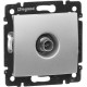 Розетка телевизионная, алюминий, Legrand 770129 Valena