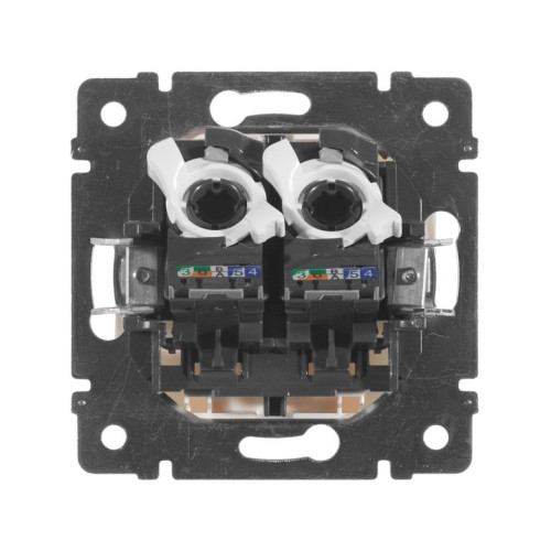 Розетка компьютерная RJ45 двойная, белый, 774231 Legrand Valena