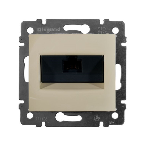 Розетка компьютерная RJ45, слоновая кость, 774130 Valena Legrand