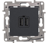 Розетка USB, антрацит, 672694 Legrand Etika