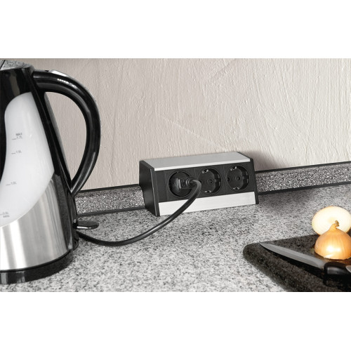 Угловой блок розеток R-Dock 3x220В EVOline