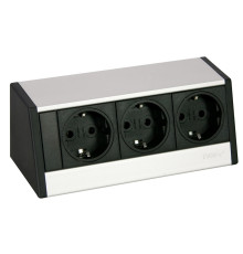 Угловой блок розеток R-Dock 3x220В EVOline