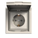 Розетка влагозащищенная IP44 с заземлением, кремовый, EPH3100323 Schneider Asfora