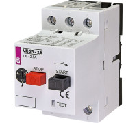 Автомат защиты двигателя 2,5А, MS25-2,5 ETI 4600070