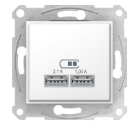 USB розетка, белый, SDN2710221 Schneider Electric Sedna