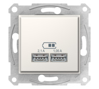USB розетка, кремовый, SDN2710223 Schneider Electric Sedna