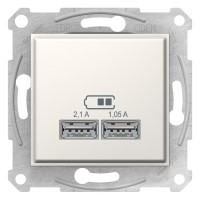 USB розетка, кремовый, SDN2710223 Schneider Electric Sedna