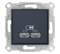 USB розетка, графит, SDN2710270 Schneider Electric Sedna