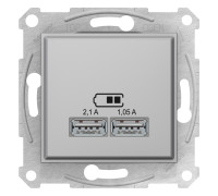 USB розетка, алюминий, SDN2710260 Schneider Electric Sedna