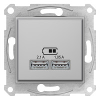 USB розетка, алюминий, SDN2710260 Schneider Electric Sedna