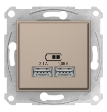 USB розетка, титан, SDN2710268 Schneider Electric Sedna