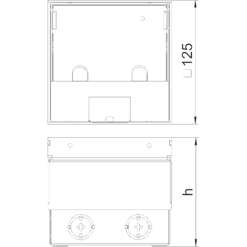 Лючок в пол для розеток UDHome2, нержавеющая сталь, 7368399 Obo Bettermann