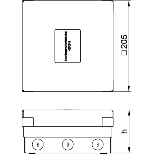 Лючок в пол для розеток UDHome4, нержавеющая сталь, 7427248 Obo Bettermann