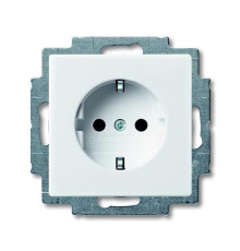 Розетка электрическая с заземлением, белый, ABB 20 EUC-94-507 Basic 55