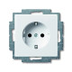 Розетка электрическая с заземлением, белый, ABB 20 EUC-94-507 Basic 55