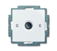 Розетка телевизионная TV, белый, ABB 1743-01-94-507 Basic 55