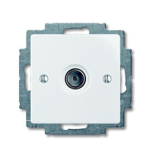 Розетка телевизионная TV, белый, ABB 1743-01-94-507 Basic 55