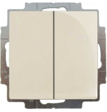 Выключатель 2-клавишный, слоновая кость, ABB 2006/5 UC-92-507 Basic 55