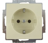 Розетка электрическая с заземлением, слоновая кость, ABB 20 EUC-92-507 Basic 55