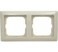 Рамка 2 поста, слоновая кость, ABB 2512-92-507 Basic 55