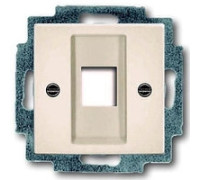 Накладка для компьютерной розетки, слоновая кость, ABB 2561-92-507 Basic 55