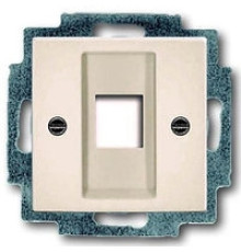 Накладка для компьютерной розетки, слоновая кость, ABB 2561-92-507 Basic 55
