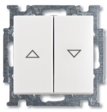 Выключатель жалюзи без фиксации, белый, ABB 2026/4 UC-94-507 Basic 55