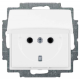Розетка с заземлением и крышкой, белый, ABB 20 EUK-94-507 Basic 55