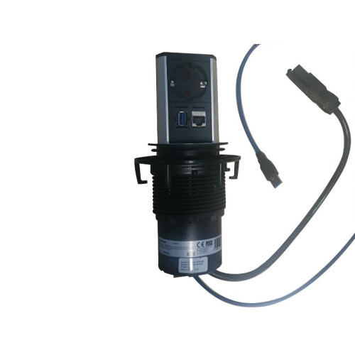 Выдвижной блок розеток Bachmann Elevator 220В + USB 3.0 + RJ45