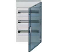 Щит Hager Vega на 54 модуля, накладной, черная дверь, VB318TB