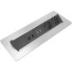 Блок розеток в стол 220В + USB + RJ45, нержавеющая сталь, Axessline QuickBox