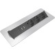 Блок розеток в стол 3х220В + USB, нержавеющая сталь, Axessline QuickBox Kondator
