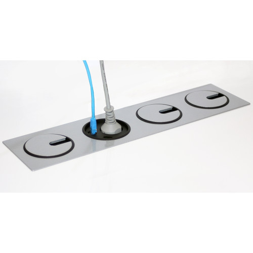 Врезная розетка в стол с USB и RJ45, черный, Powerdot Kondator