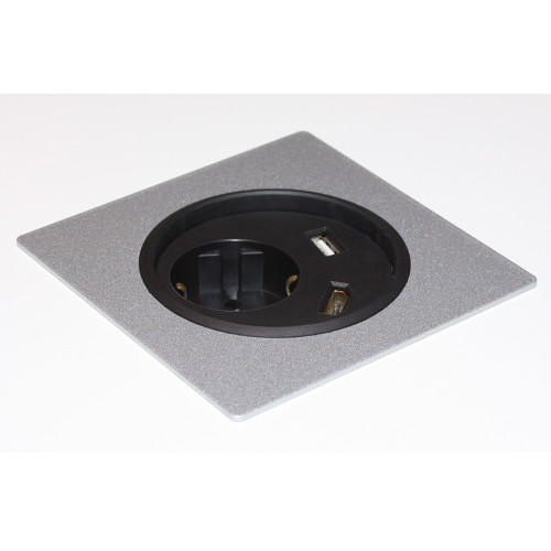 Врезная розетка в стол с USB и HDMI, черный, Powerdot Kondator