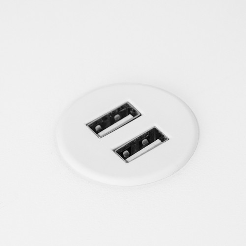 Врезная USB розетка, белый, Powerdot Micro Kondator
