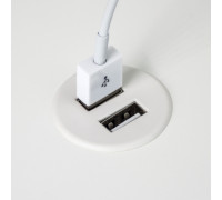 Врезная USB розетка, белый, Powerdot Micro Kondator