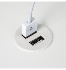 Врезная USB розетка, белый, Powerdot Micro Kondator