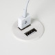Врезная USB розетка, белый, Powerdot Micro Kondator