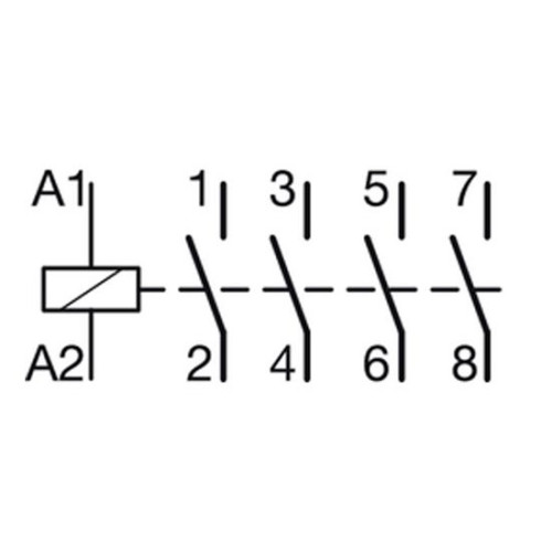 Модульный контактор 63А, 230В AC/DC, 4но, ABB ESB63-40N-06
