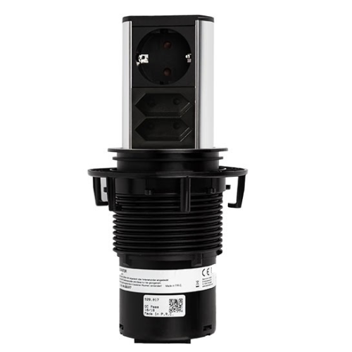 Выдвижной блок розеток Bachmann Elevator, Schuko + 2xEuro