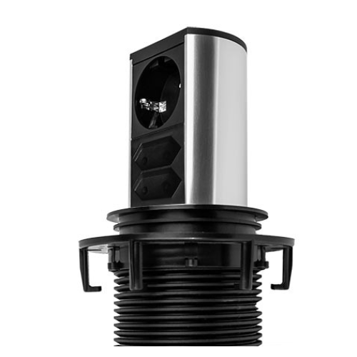 Выдвижной блок розеток Bachmann Elevator, Schuko + 2xEuro
